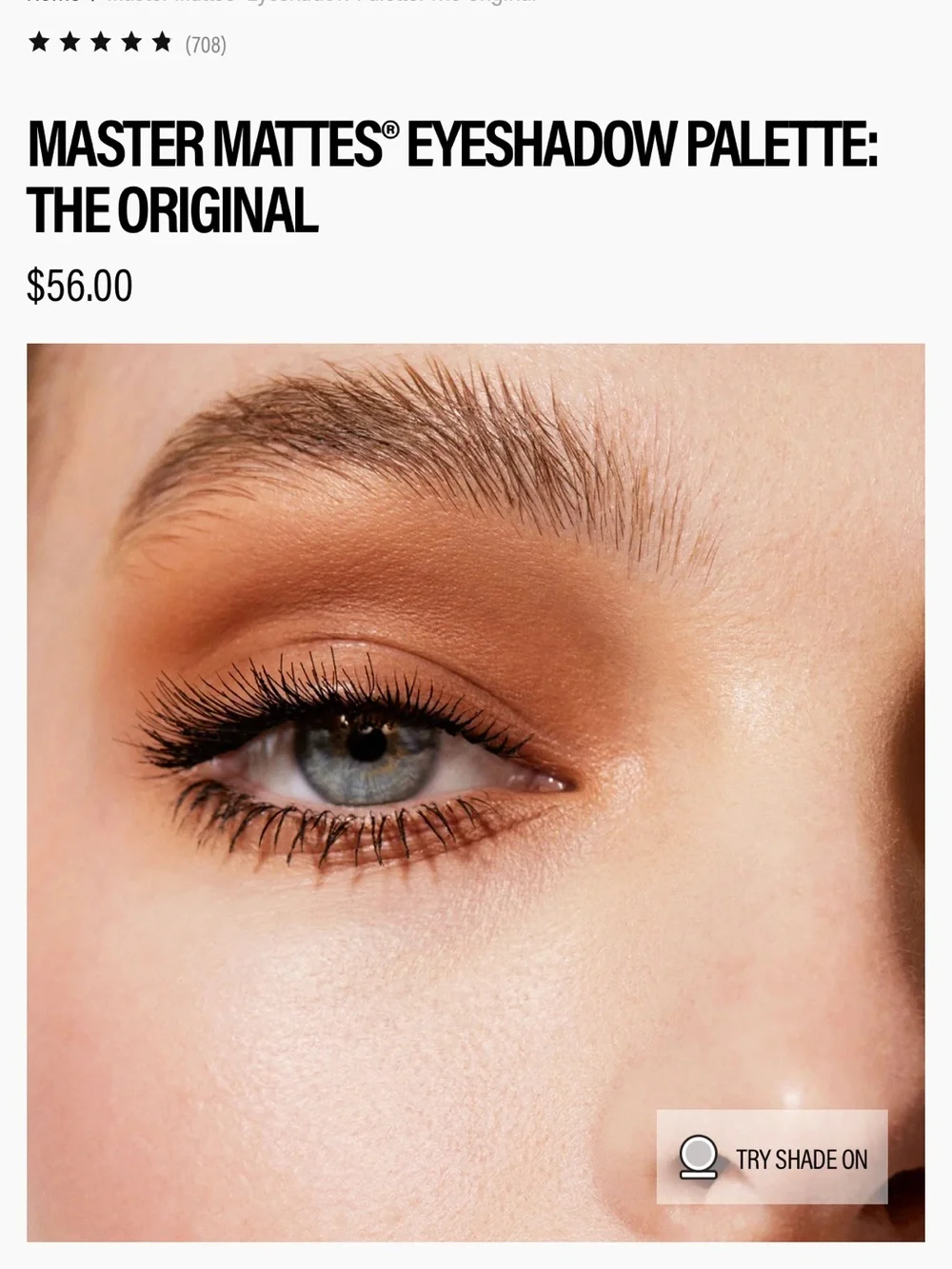 Almost new Makeup by Mario master mattes eyeshadow palette